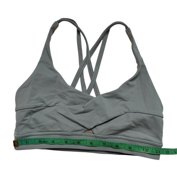 LULULEMON Wrap Energy Bra in Misty Moss Green Size 4 Womens Luxtreme #W2AYCS - Picture 5 of 8